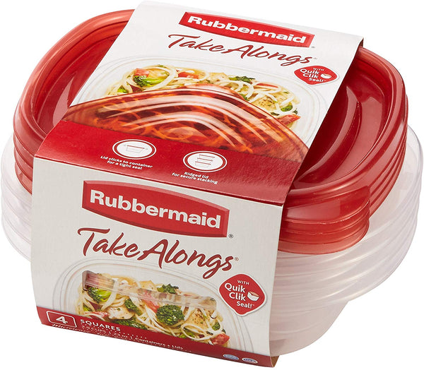 Rubbermaid Food Storage TakeAlongs Sandwich - 2.9 Cup - 4 Pack