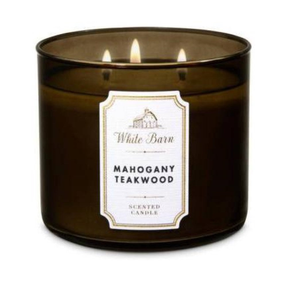 Bath Body Works 3-Wick Candle Mahogany Teakwood – ShopCGX