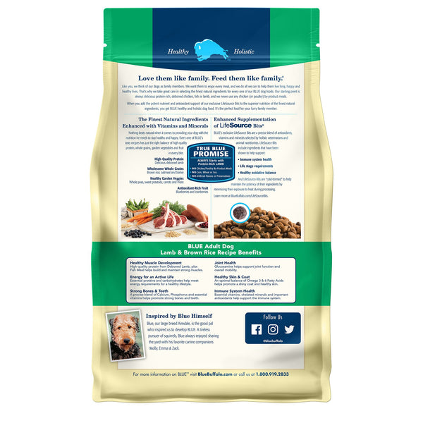 Blue Buffalo Life Protection Formula Lamb and Brown Rice Adult Dog Food - 6 lbs.