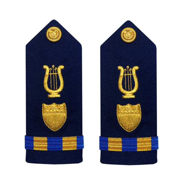 Vanguard Coast Guard Warrant Officer 2 Male Hard Shoulder Board: Bandmaster