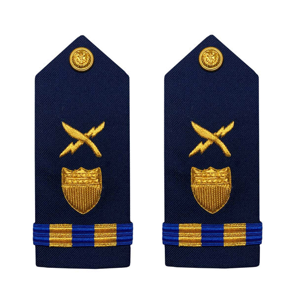 Vanguard Coast Guard Warrant Officer 2 Male Hard Shoulder Board: Intelligence Systems