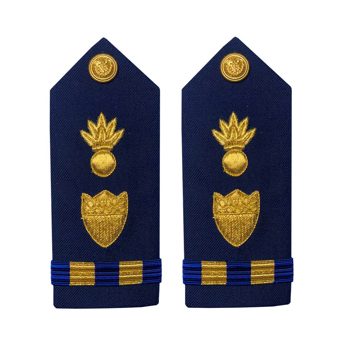 Vanguard Coast Guard Warrant Officer 2 Male Hard Shoulder Board: Weapons