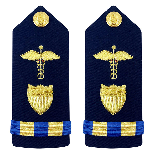 Vanguard Coast Guard Hard Shoulder Board Male: WO-2 Medical Administration