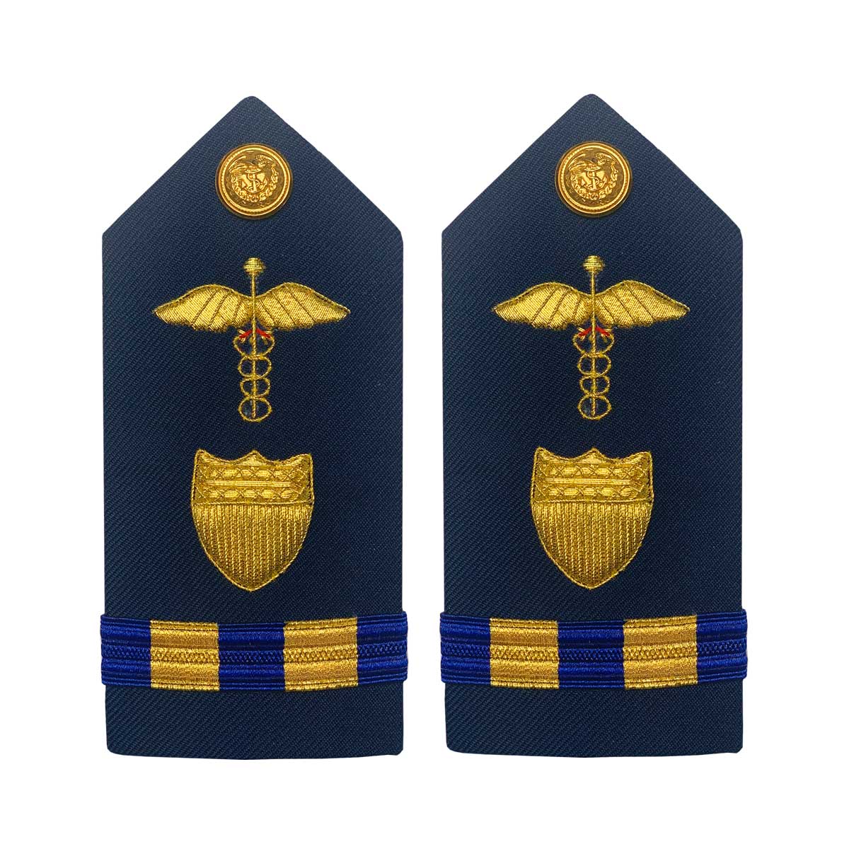 Vanguard Coast Guard Warrant Officer 2 Female Hard Shoulder Board: Medical Administration