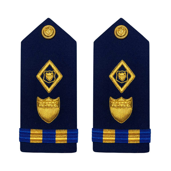 Vanguard Coast Guard Warrant Officer 2 Male Hard Shoulder Board:  Maritime Law Enforcement (MLES)