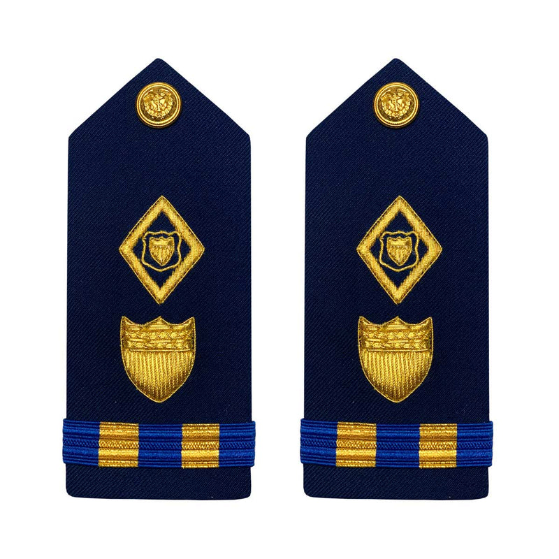 Vanguard Coast Guard Warrant Officer 2 Male Hard Shoulder Board:  Maritime Law Enforcement (MLES)