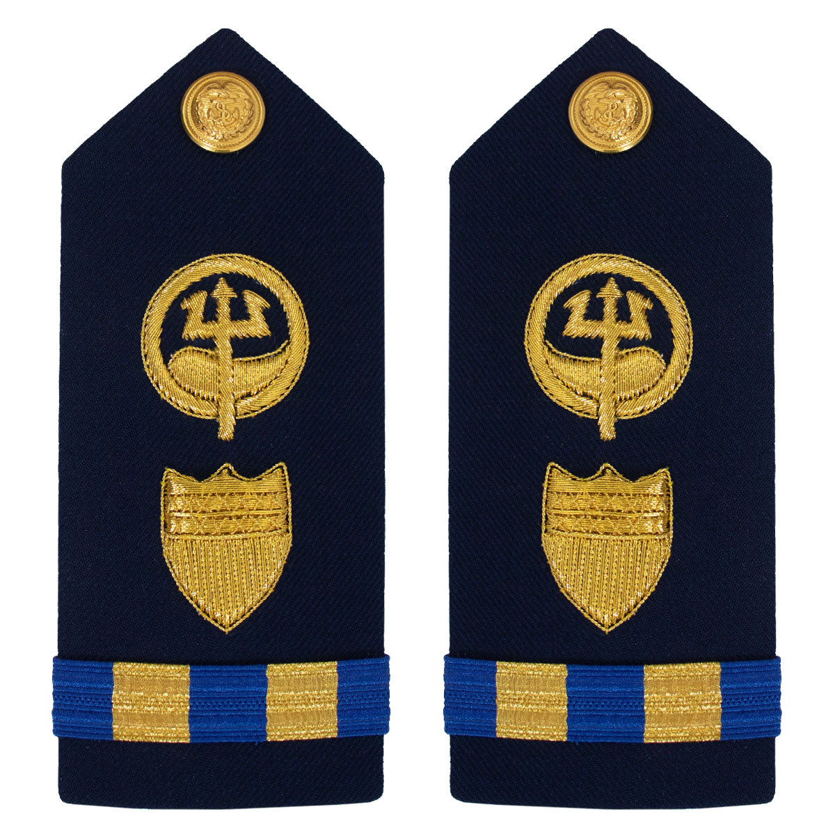 Vanguard Coast Guard Warrant Officer 2 Male Hard Shoulder Board: Marine Safety Response