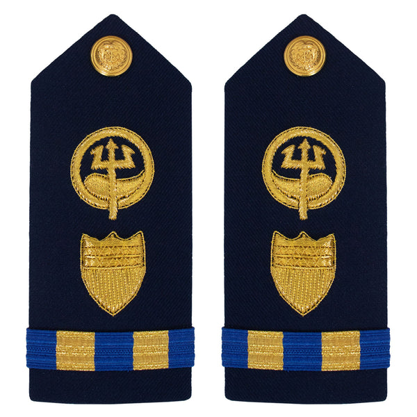 Vanguard Coast Guard Warrant Officer 2 Male Hard Shoulder Board: Marine Safety Response
