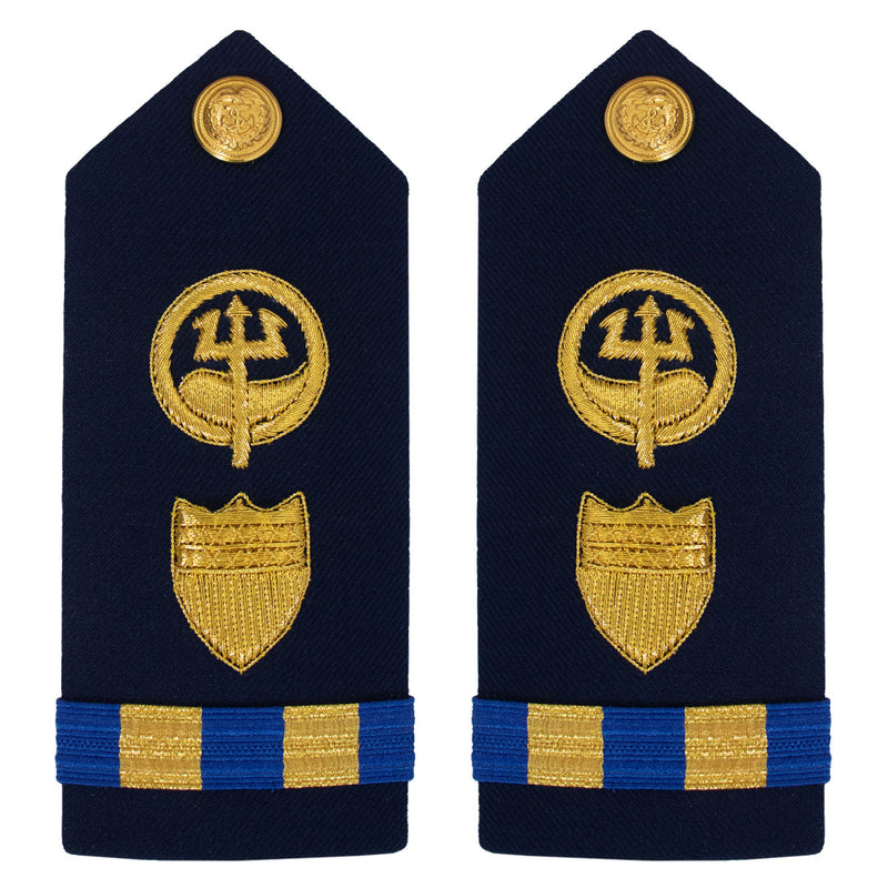 Vanguard Coast Guard Warrant Officer 2 Male Hard Shoulder Board: Marine Safety Response