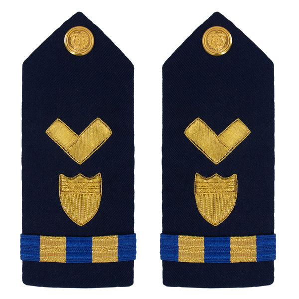 Vanguard Coast Guard Warrant Officer 2 Male Hard Shoulder Board: Material Maintenance