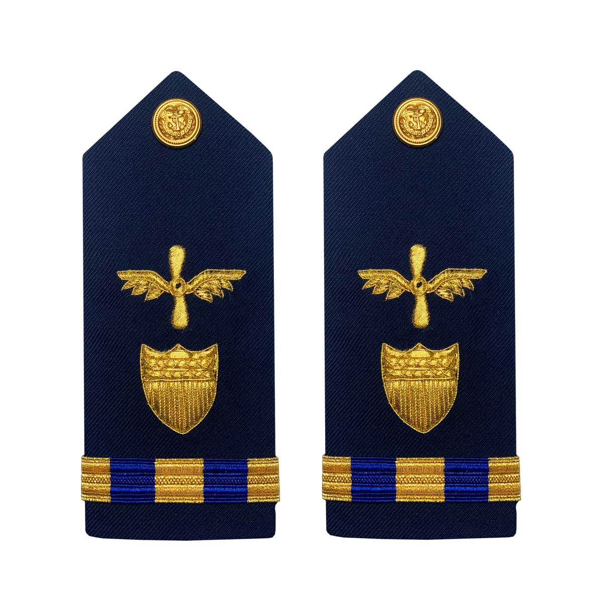 Vanguard Coast Guard Warrant Officer 3 Male Hard Shoulder Board: Aviation Engineering