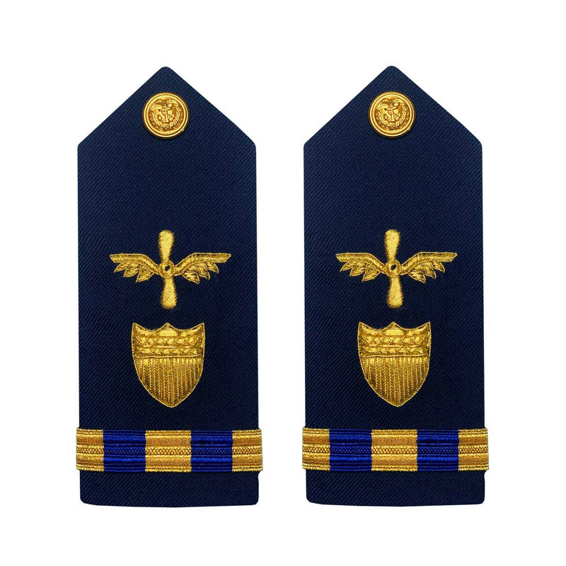 Vanguard Coast Guard Warrant Officer 3 Male Hard Shoulder Board: Aviation Engineering