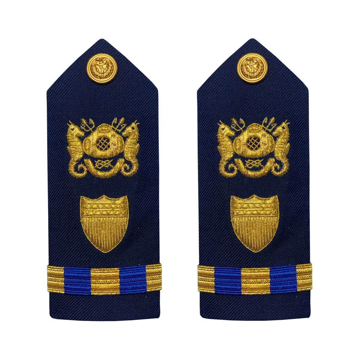 Vanguard Coast Guard Warrant Officer 3 Male Hard Shoulder Board: Diver
