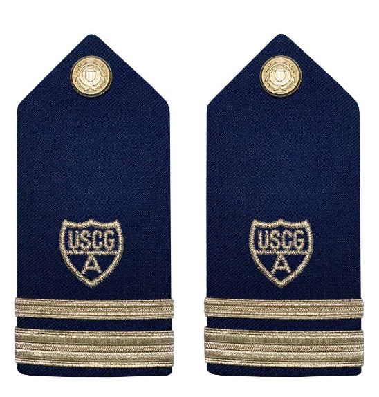 Vanguard CG AUX Hard Shoulder Board Male: Silver A (LTJG) VFC