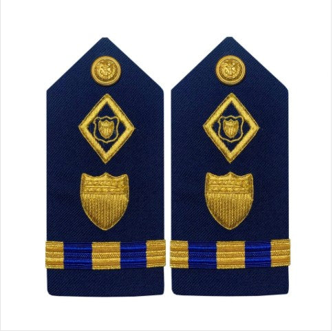 Vanguard Coast Guard Warrant Officer 3 Female Hard Shoulder Board: Maritime Law Enforcement