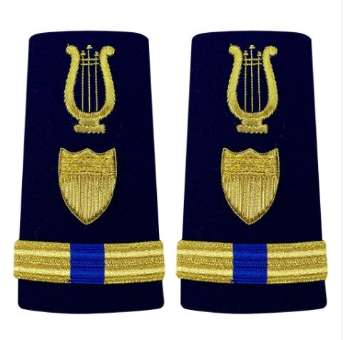 Vanguard Coast Guard Warrant Officer 4 Female Enhanced Shoulder Board: Bandmaster