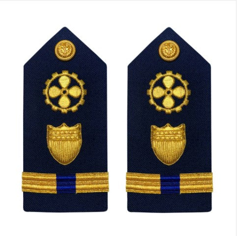 Vanguard Coast Guard Warrant Officer 4 Female Hard Shoulder Board: Marine Safety Engineer