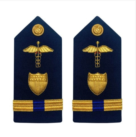 Vanguard Coast Guard Warrant Officer 4 Female Hard Shoulder Board: Medical Administration