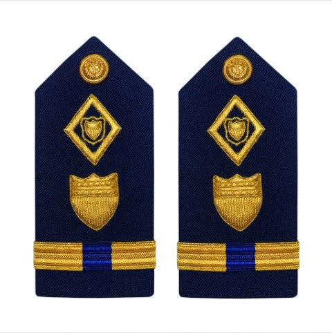Vanguard Coast Guard Warrant Officer 4 Female Hard Shoulder Board: Maritime Law Enforcement