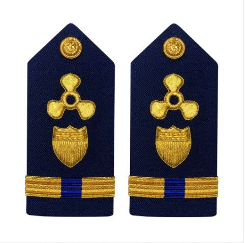 Vanguard Coast Guard Warrant Officer 4 Female Hard Shoulder Board: Naval Engineering
