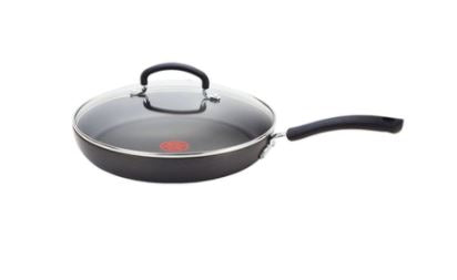 T-fal Ultimate Hard Anodized Titanium Nonstick 12" Deep Saute Fry Pan with Lid