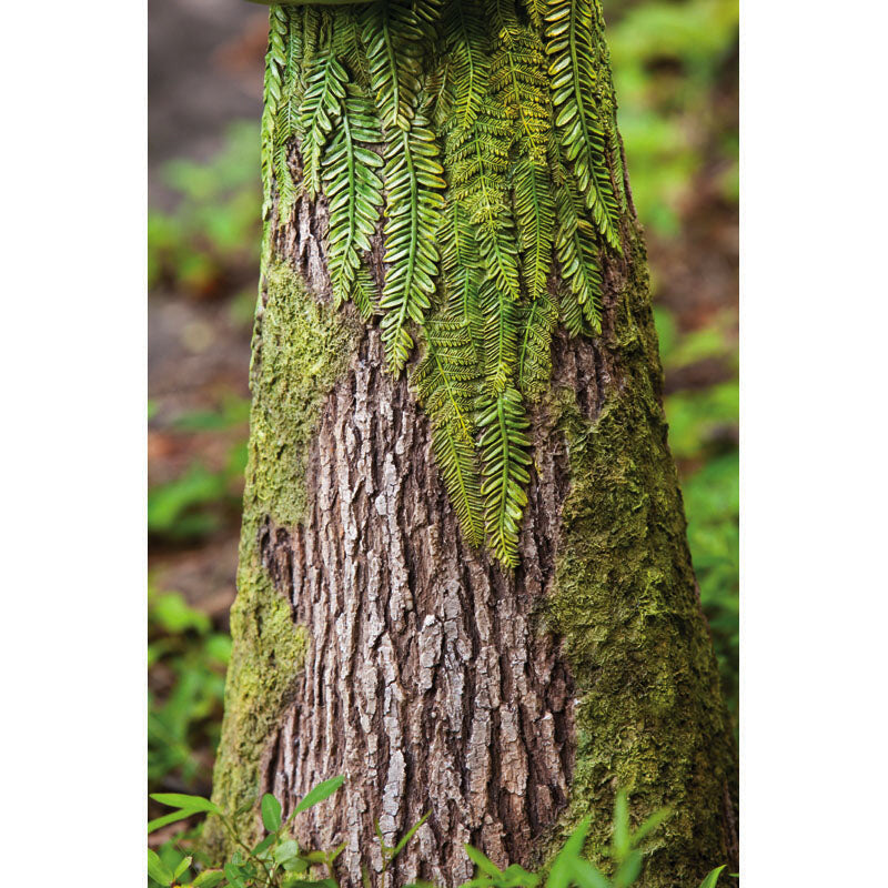 Evergreen Sherwood Fern Statuary with Bird Feeder