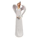 Evergreen 10.5" Winter's Bliss Ceramic Angel Holding Star