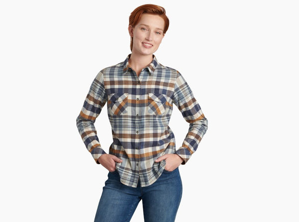 KÜHL Womens Tess Flannel Long Sleeve Shirt