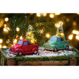 Evergreen Green Holiday Truck with Tree Light Up Ceramic Statuary