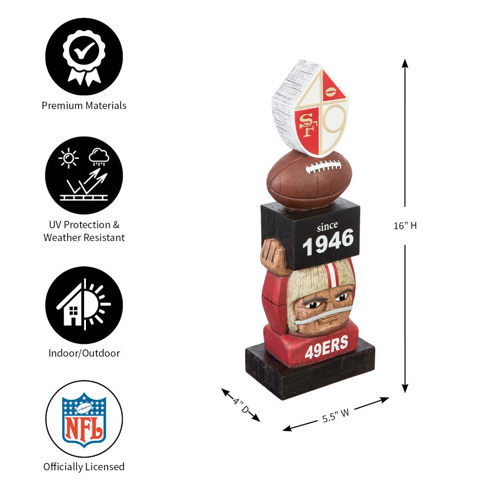 Team Sports America San Francisco 49ers Vintage Team Garden Statue