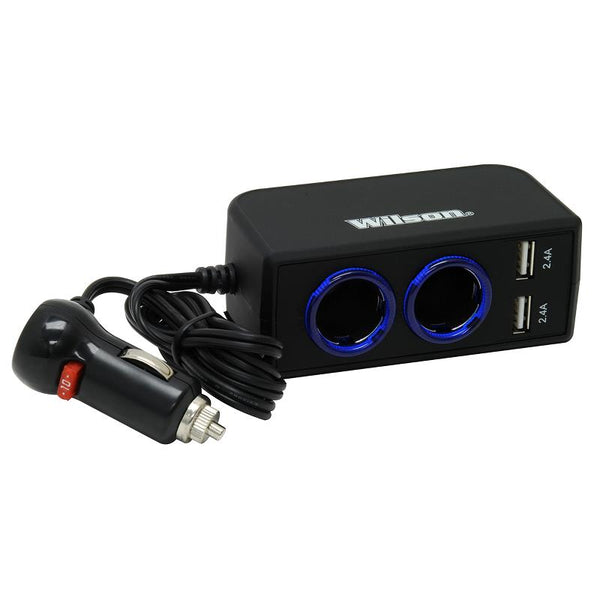Wilson Atennas 12V Dual 2.4A USB Adapter with 3' Cord