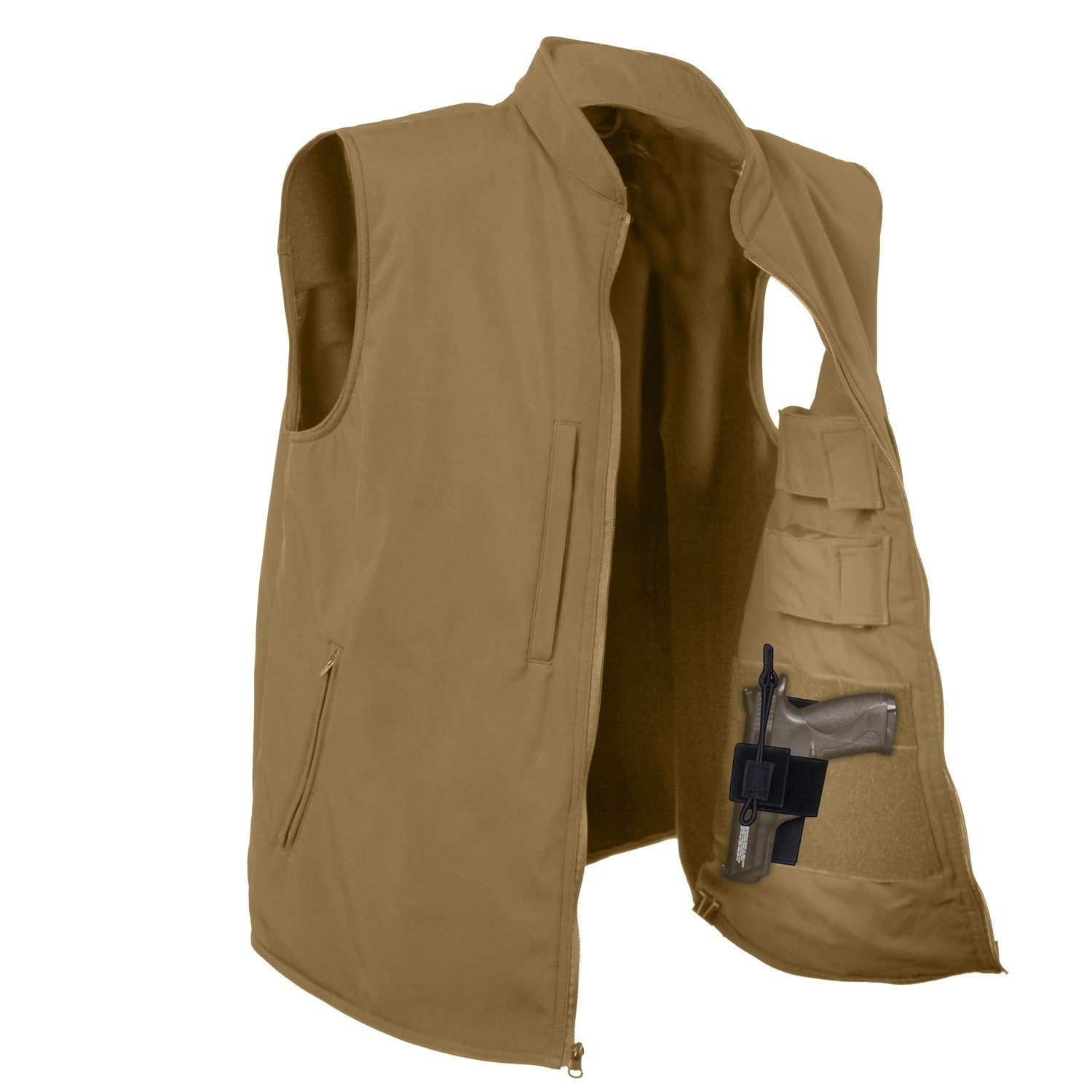 Rothco Mens Concealed Carry Soft Shell Vest