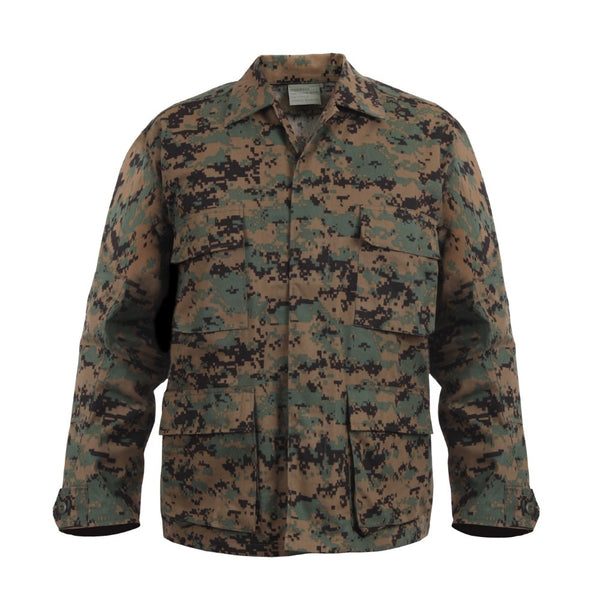 Rothco Mens Digital Camo BDU Long Sleeve Shirt