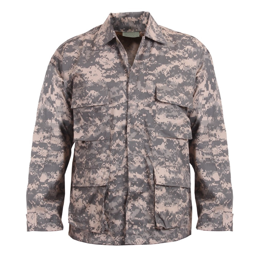 Rothco Mens Digital Camo BDU Long Sleeve Shirt