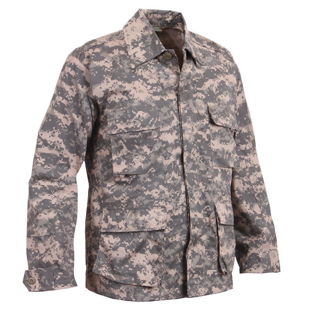 Rothco Mens Digital Camo BDU Long Sleeve Shirt