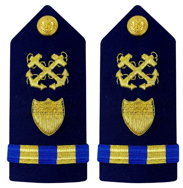 Vanguard Coast Guard Warrant Officer 2 Female Hard Shoulder Board: Boatswain