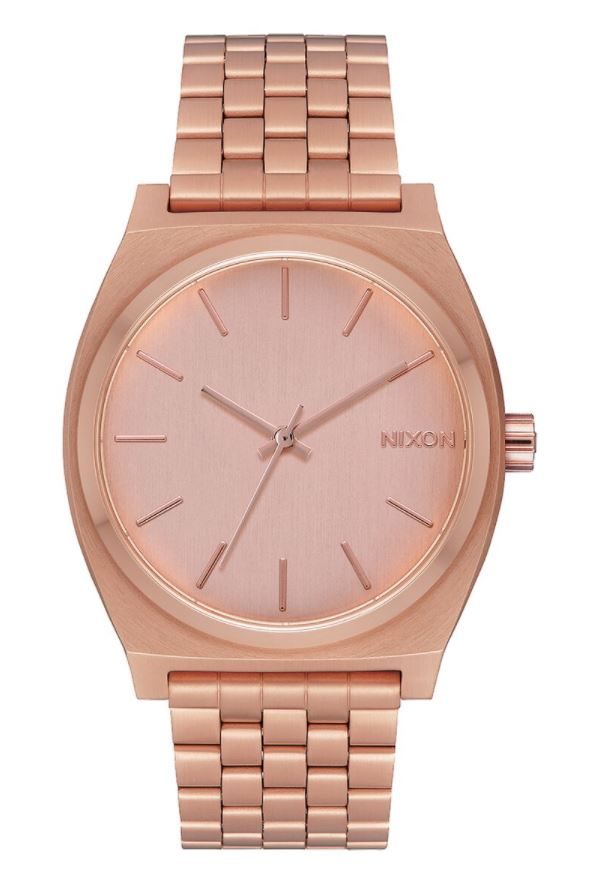 Nixon Mens Time Teller Watch - Rose Gold-Tone Stainless Steel Bracelet