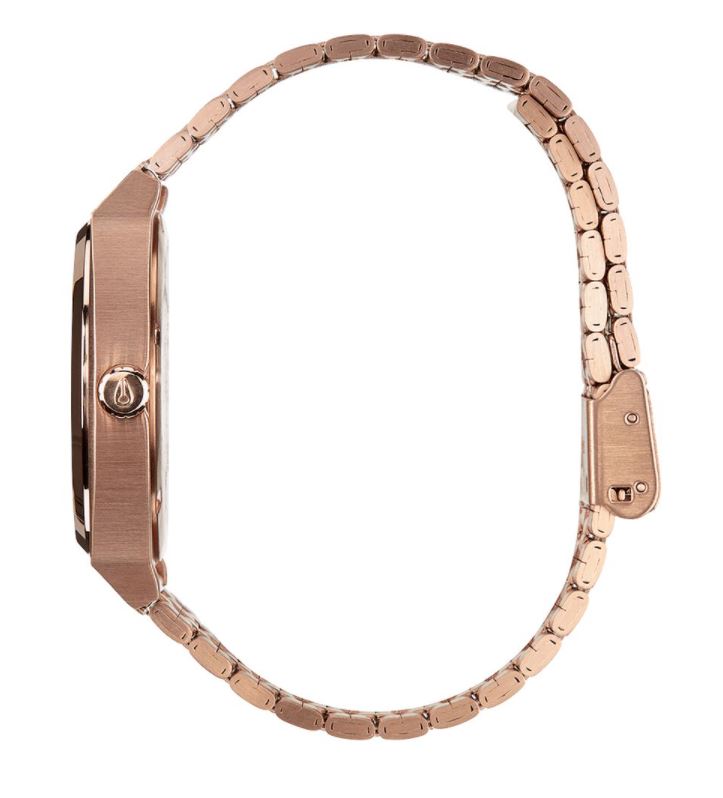 Nixon Mens Time Teller Watch - Rose Gold-Tone Stainless Steel Bracelet