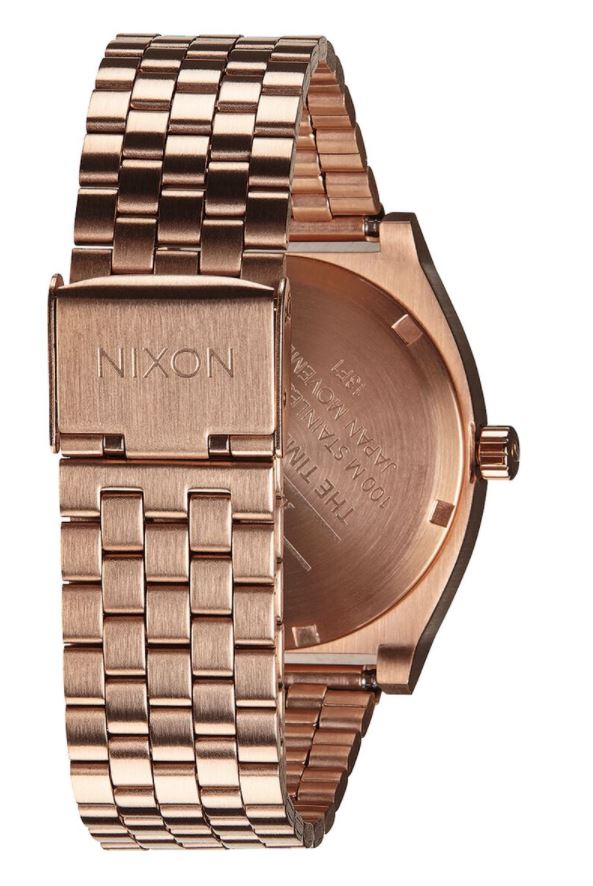 Nixon Mens Time Teller Watch - Rose Gold-Tone Stainless Steel Bracelet