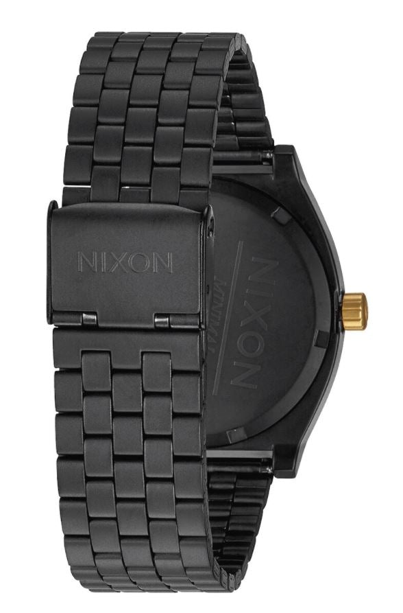 Nixon Mens Time Teller Watch Matte Black Stainless Steel