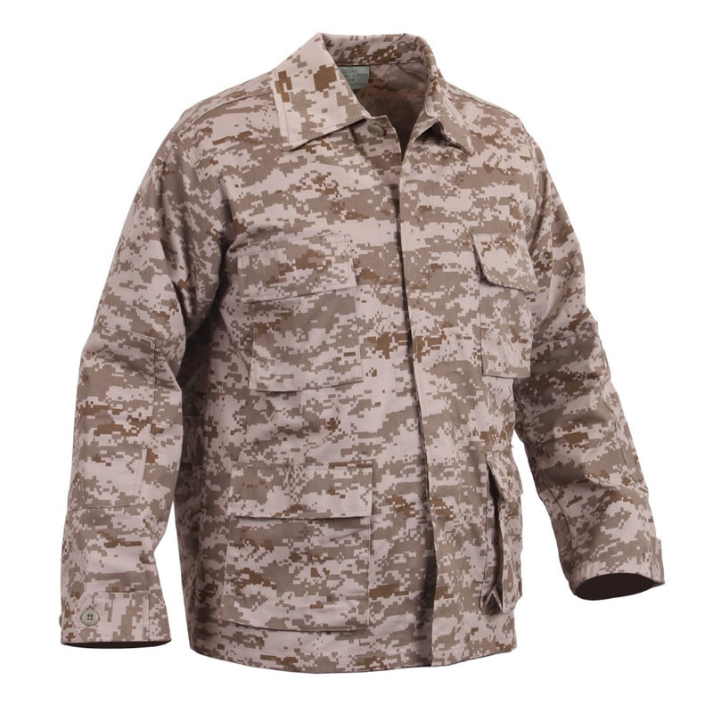 Rothco Mens Digital Camo BDU Long Sleeve Shirt