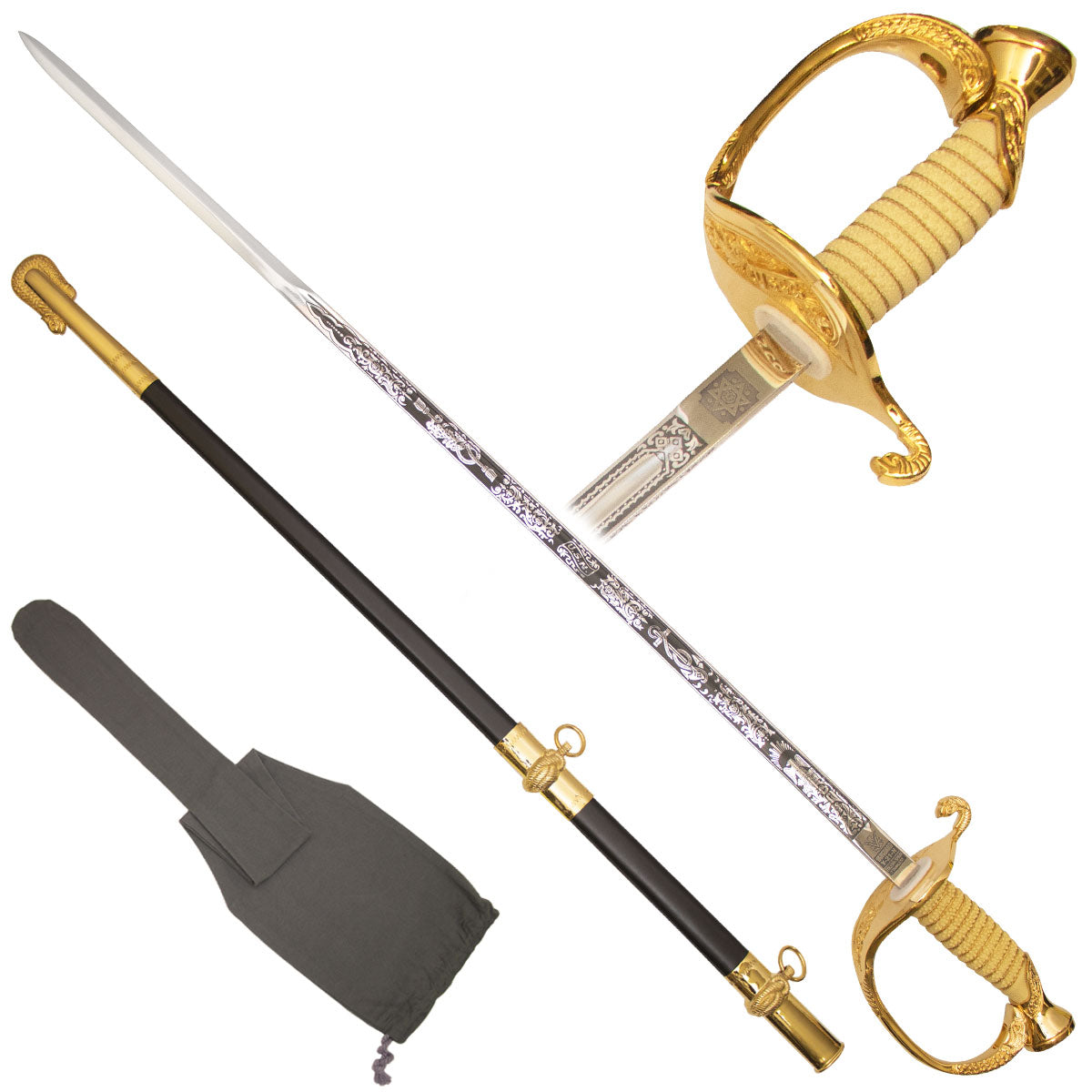 Vanguard Coast Guard Sword SS Blade 30" With Cover