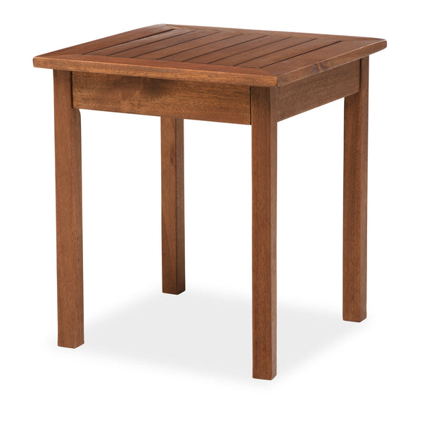 Plow & Hearth Lancaster Outdoor Furniture Collection Eucalyptus Wood Side Table