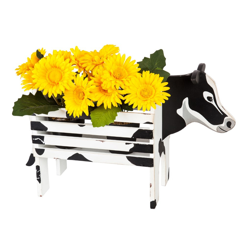 Evergreen Wood Cow Planter – ShopCGX