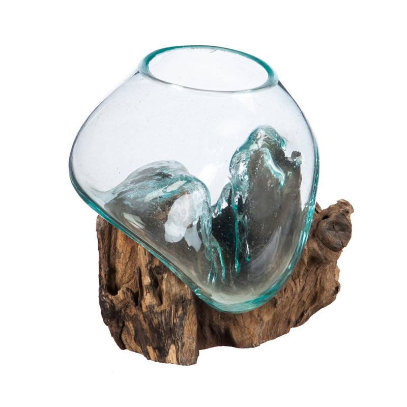 Evergreen Glass Planter