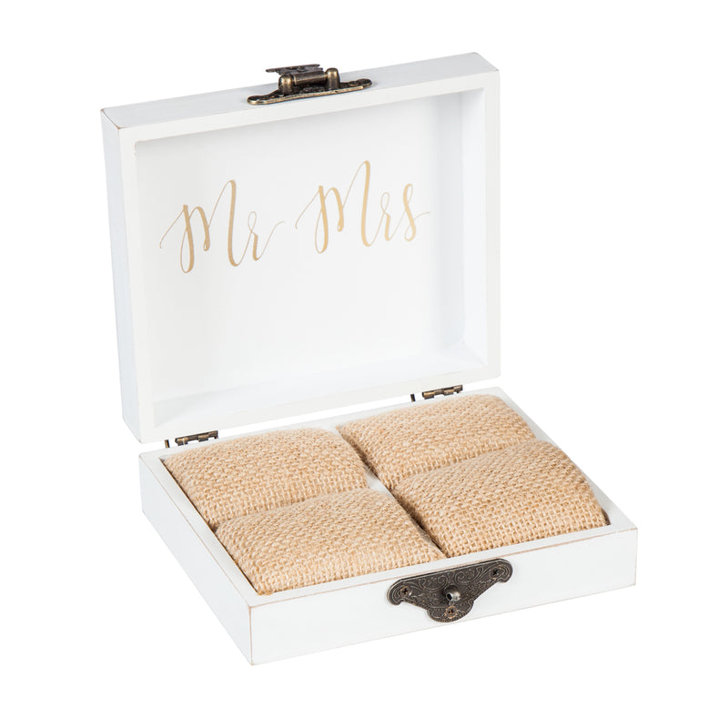 Evergreen With This Ring Wooden Ring Holder
