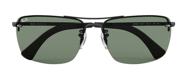 Ray-Ban RB3607 Non-Polarized Sunglasses - Black/G-15 Green