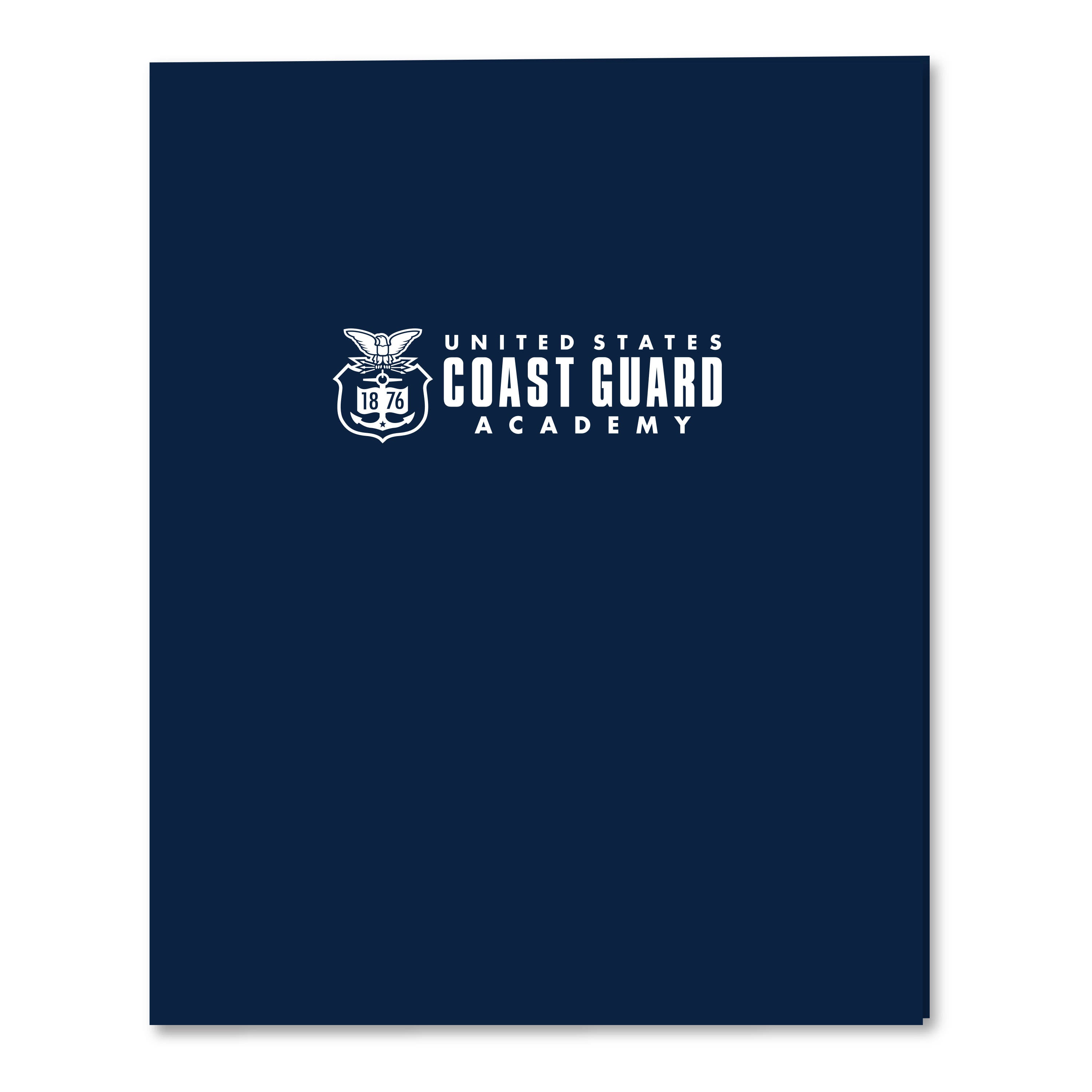 Coast Guard Academy - 2 Pocket Embossed Folder - Navy