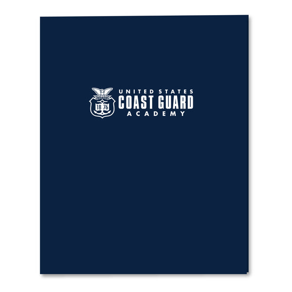 Coast Guard Academy - 2 Pocket Embossed Folder - Navy