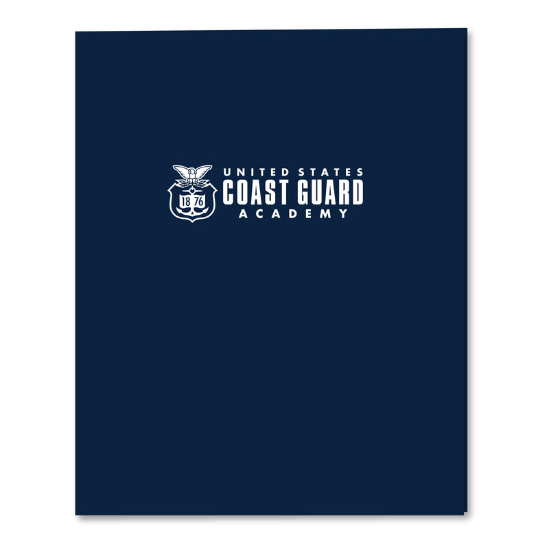 Coast Guard Academy - 2 Pocket Embossed Folder - Navy